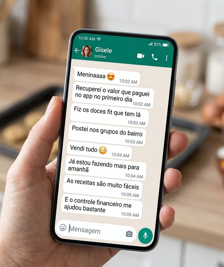 Print de WhatsApp de cliente: recuperei o valor que paguei no primeiro dia