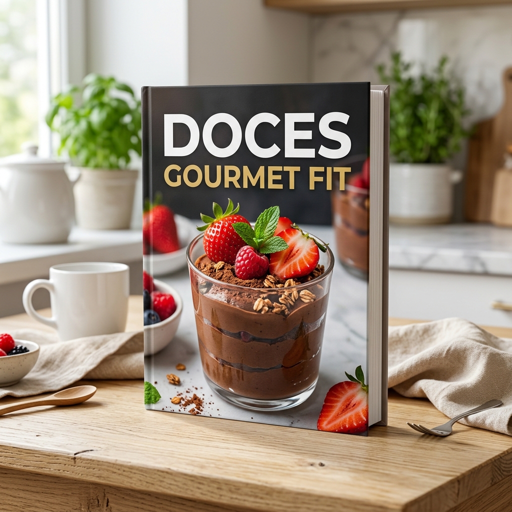 Mockup do guia Doces Gourmet Fit