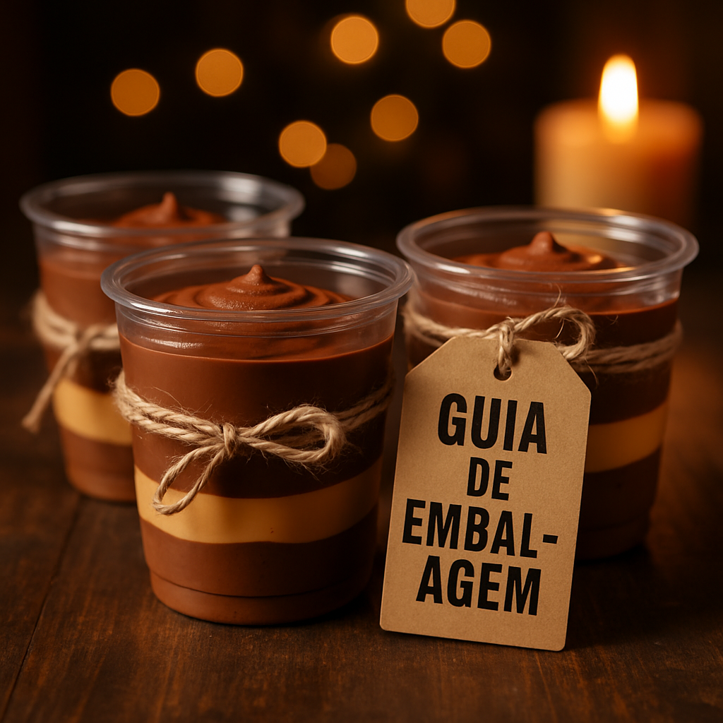 Mockup de copos de doce embalados